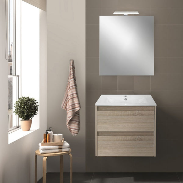 Leziter Set mobilier baie Porto Prime 60, stejarului Sonoma
