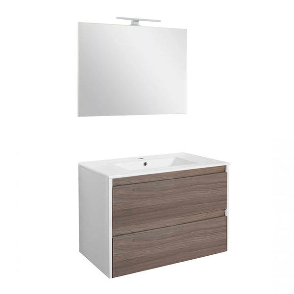 Leziter Set mobilier baie Porto Prime 80, ulm alb-rauna
