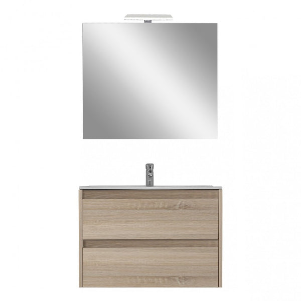 Leziter Set mobilier baie Porto Prime 80, stejarului Sonoma