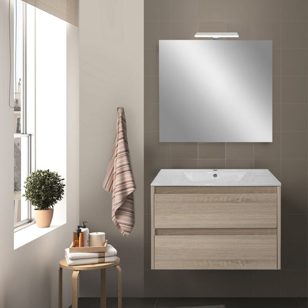 Leziter Set mobilier baie Porto Prime 80, stejarului Sonoma