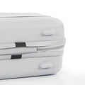 Leziter TraveLux Voyager – valiză de mână mică din piele, cu carcasă rigidă, 26x31x14 cm, gri