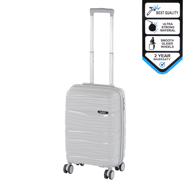 Leziter Valiză de cabină TraveLux Voyager cu carcasă rigidă, 55x40x20 cm, gri