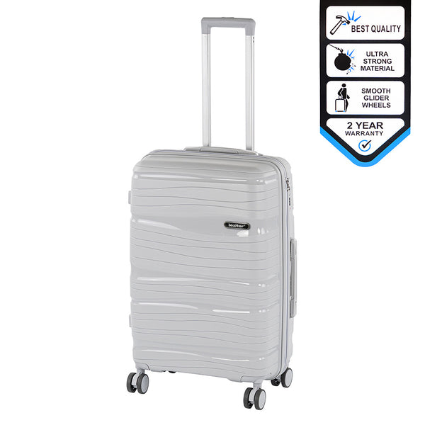 Leziter Valiză TraveLux Voyager de dimensiuni medii, cu carcasă rigidă, 68x45x25 cm, gri