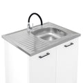 Leziter Bucătărie Primo 220 alb, cu blat rauna sil