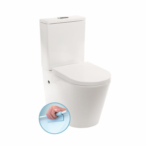 Leziter Combinație WC Paulo fără margine cu evacuare inferioară/posterioară