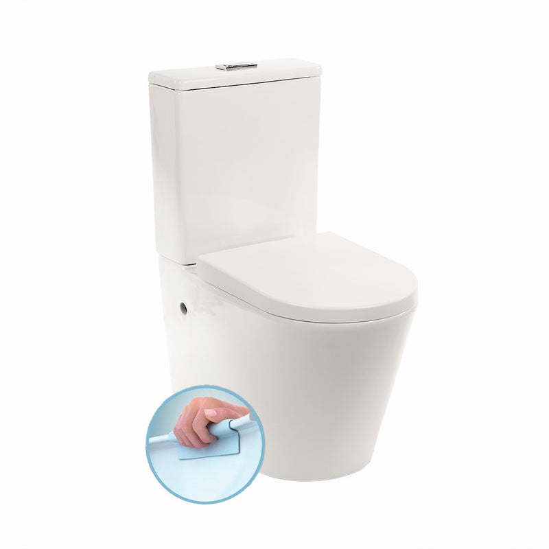 Leziter Combinație WC Paulo fără margine cu evacuare inferioară/posterioară
