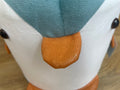 Taburet pentru copii, 28x34cm, maxim 50kg, model pinguin albastru
