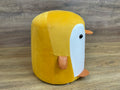 Taburet pentru copii, 28x34cm, maxim 50kg, model pinguin galben