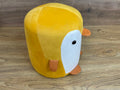 Taburet pentru copii, 28x34cm, maxim 50kg, model pinguin galben