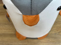 Taburet pentru copii, 28x34cm, maxim 50kg, model pinguin gri
