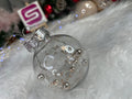 Set globuri de Craciun Inedit, 30 bucati, 6cm, transparente si auriu