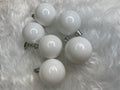 Set globuri de Craciun, 20 bucati, 3 modele, 4cm, alb