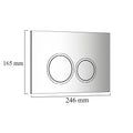 Leziter Tava de toaletă cromată Roya 082