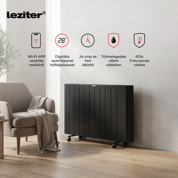 Leziter Încălzitor electric Solis 2000W negru