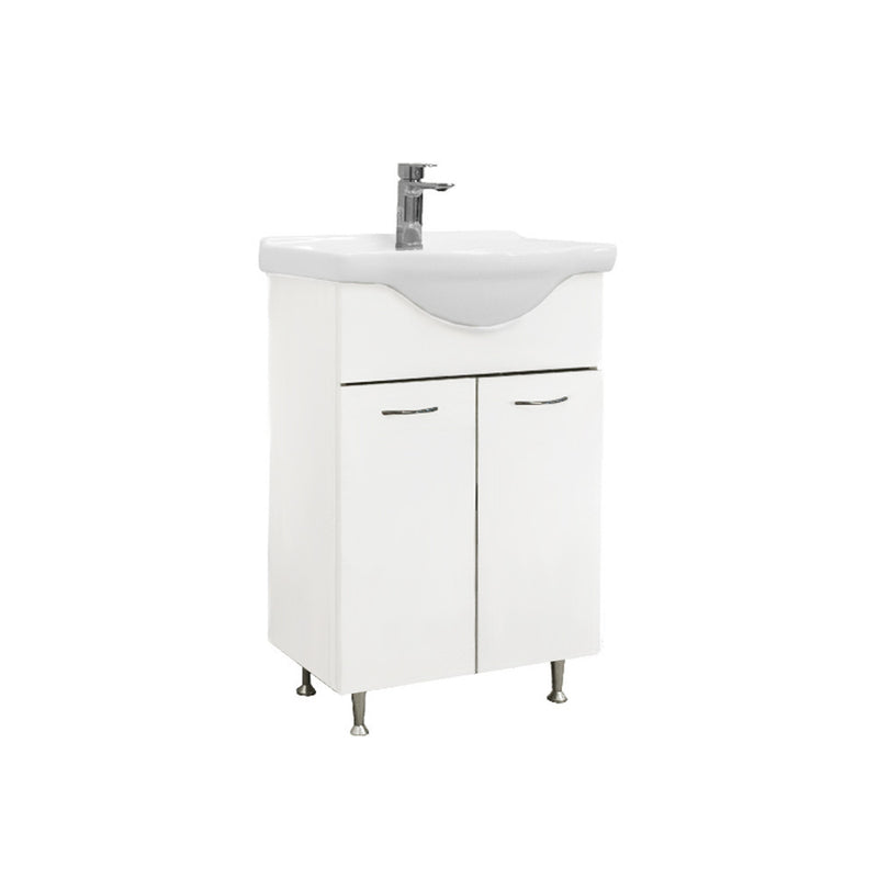 Leziter Masca chiuveta baie Ruben 55 cu lavoar, alb