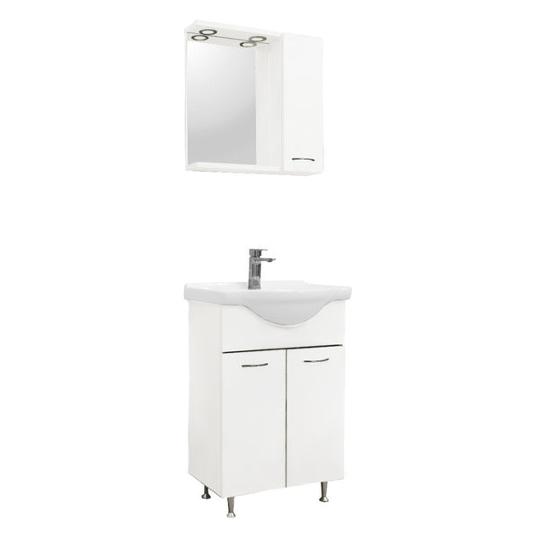 Leziter Set mobilier baie Ruben 55, alb