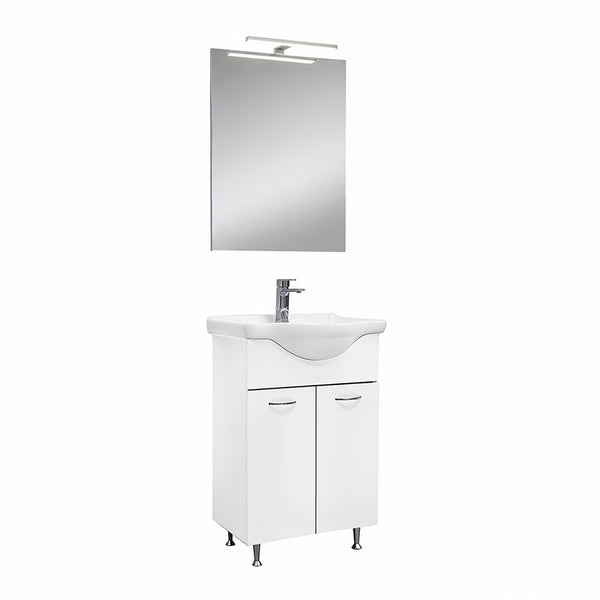 Leziter Set mobilier baie Ruben Prime 55, Alb