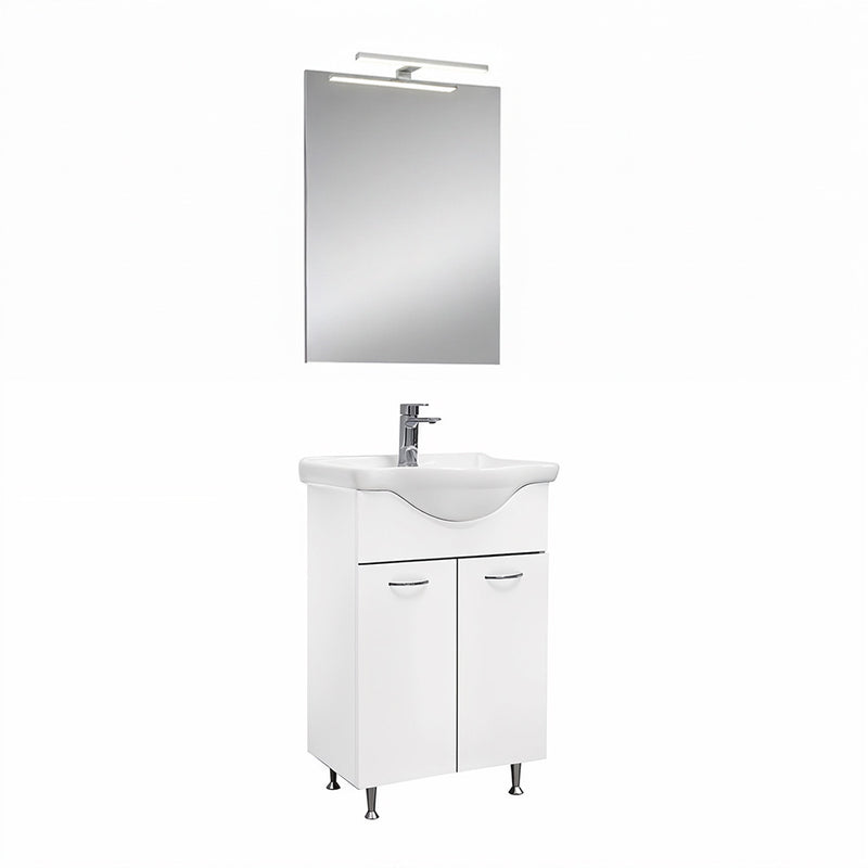 Leziter Set mobilier baie Ruben Prime 55, Alb