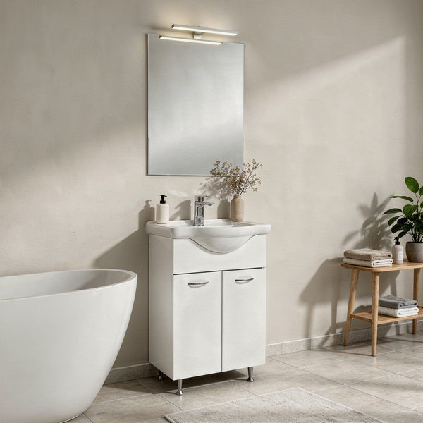 Leziter Set mobilier baie Ruben Prime 55, Alb
