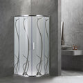 Leziter Cabină de duș curbată Spirit BAMBOO 80x80x180cm, fără cădiță de duș