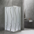 Leziter Cabină de duș pătrată Spirit BAMBOO 90x90, fără cădiță de duș