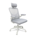 Leziter Scaun de birou ergonomic Flexo cu suport lombar, alb