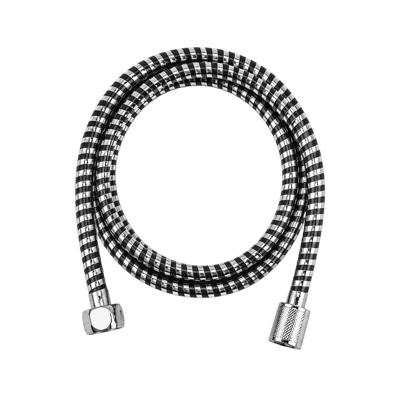 Leziter Duș Strong din PVC, 1,5 m, crom-negru