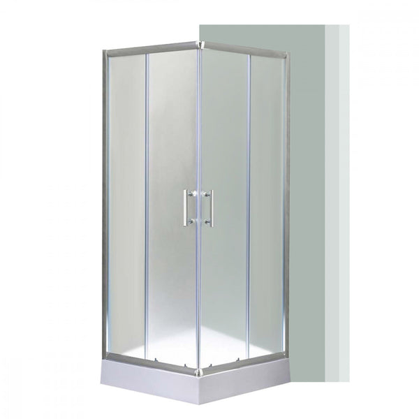 Leziter Cabină de duș pătrată Spirit Matt 80x80x194 cm cu cădiță de duș din acril armat