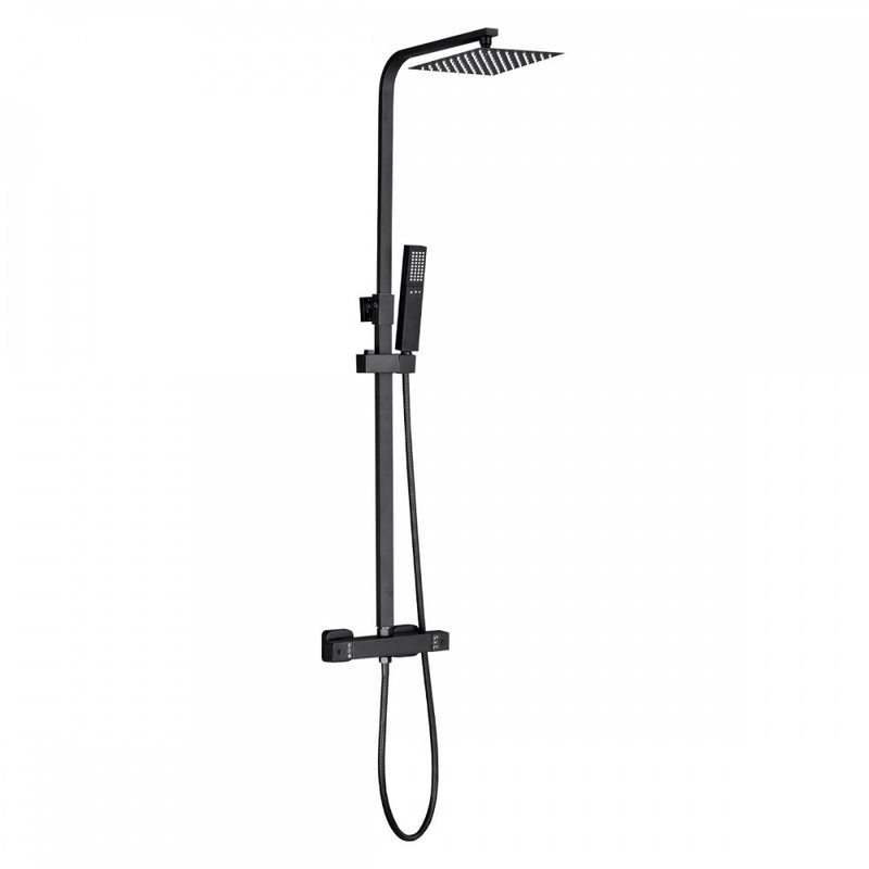 Leziter Set de duș Mazama Black cu baterie termostatică