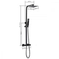 Leziter Set de duș Mazama Black cu baterie termostatică