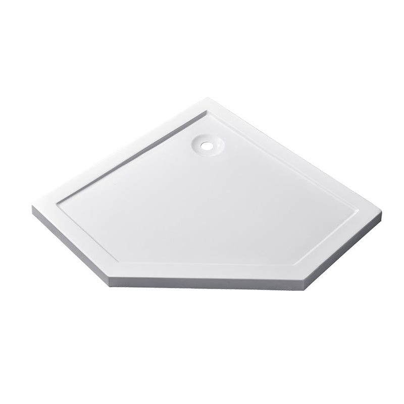 Leziter Tavă de duș acrilică pentagonală mică Modena Slim 100x100 cm