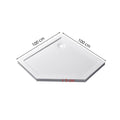Leziter Tavă de duș acrilică pentagonală mică Modena Slim 100x100 cm