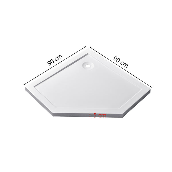 Leziter Tavă de duș acrilică Modena Slim low 90x90 cm