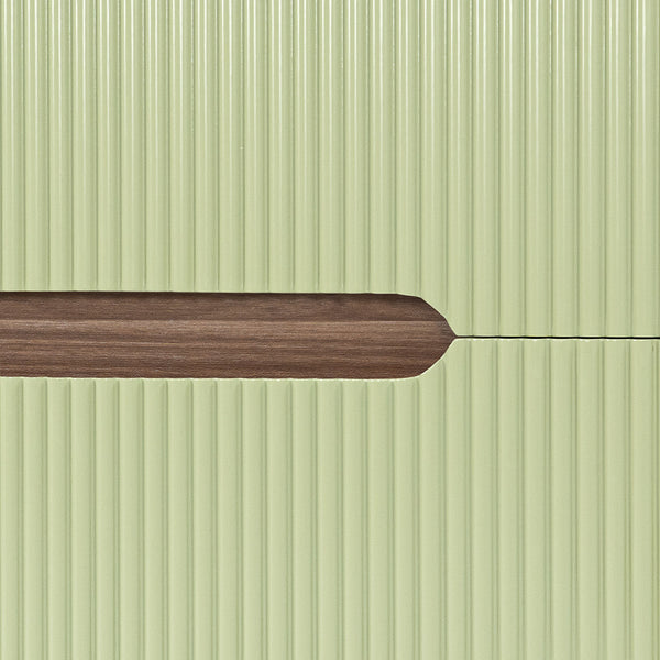 Leziter Trent Mobilier de baie 120 cm lavoar ceramic cu oglindă 60x120 cm stejar apus de soare-verde fistic