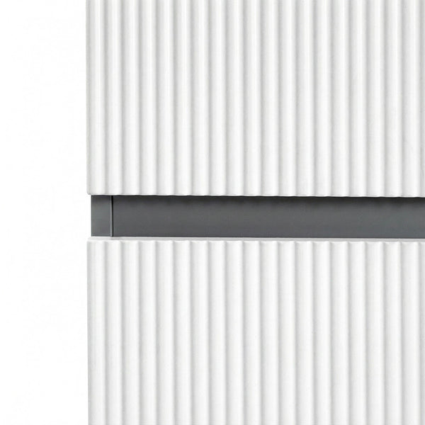 Leziter Dulap baie suspendat Trent, lateral, gri antracit-alb