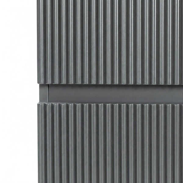 Leziter Dulap baie suspendat Trent, lateral, gri antracit