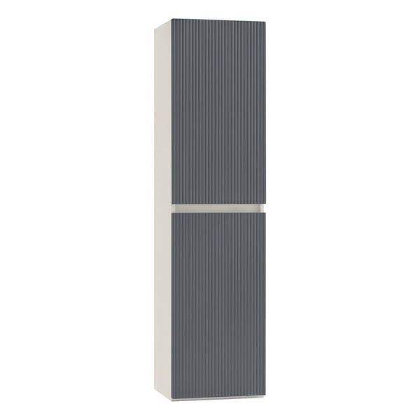 Leziter Dulap baie suspendat Trent, lateral, alb-gri antracit