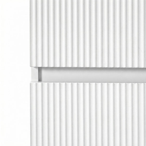 Leziter Dulap baie suspendat Trent, lateral, alb