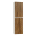 Leziter Dulap baie suspendat Trent, lateral, stejar alb-sunset