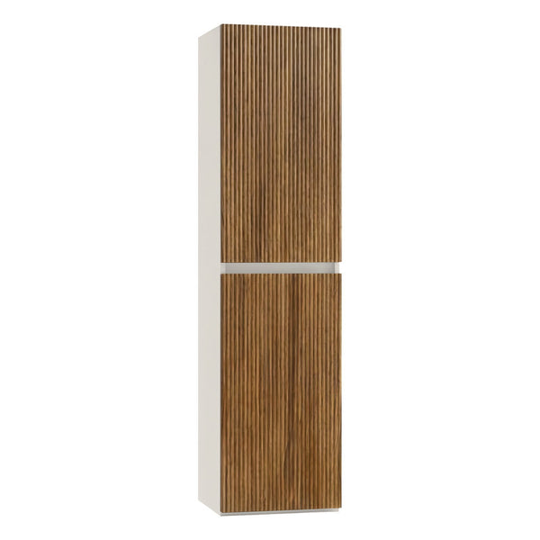 Leziter Dulap baie suspendat Trent, lateral, stejar alb-sunset