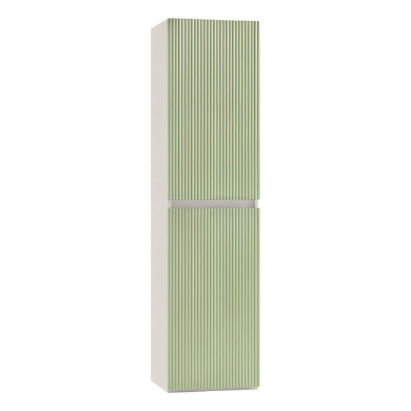 Leziter Dulap baie suspendat Trent, lateral, alb-verde deschis