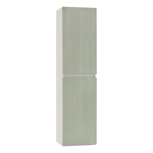 Leziter Dulap baie suspendat Trent, lateral, alb-verde