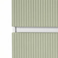Leziter Dulap baie suspendat Trent, lateral, alb-verde