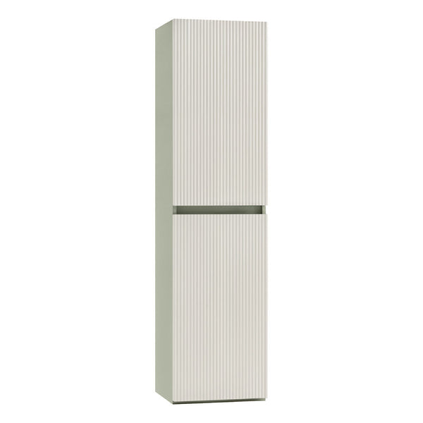 Leziter Dulap baie suspendat Trent, lateral, verde-alb