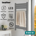 Leziter Uscător electric de prosoape radiator 500W gri