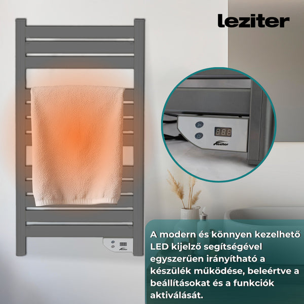 Leziter Uscător electric de prosoape radiator 500W gri