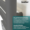 Leziter Uscător electric de prosoape radiator 500W gri