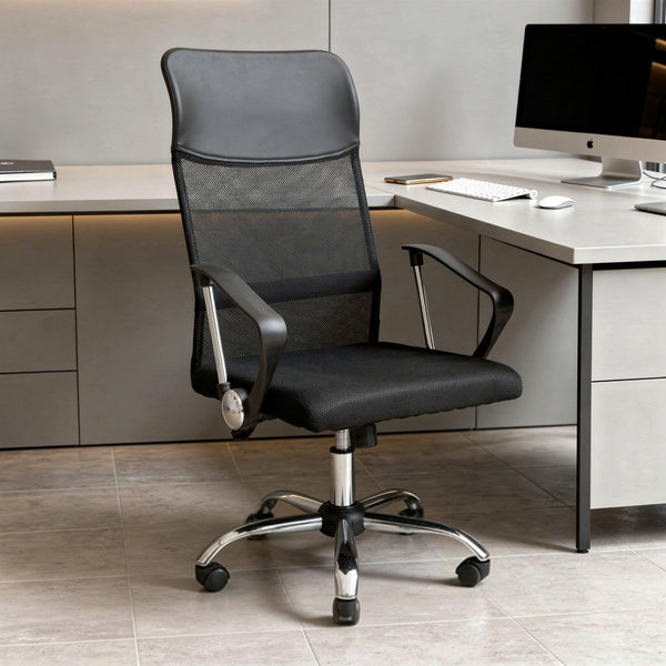 Leziter Scaun rotativ ergonomic de birou Fit, negru