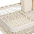 Suport vase 5Five Mayaj cu 1 nivel, otel si plastic, 43x32x13 cm, bej