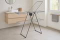 Suport rufe pliabil Atmosphera Mojave cu aripi, otel, 125x60x160 cm, gri
